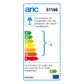 Zeta - enc.gu5,3, ip20/65, cl.2, vol.1, carré, nickel, lpe led 6w 2700k, 500lm