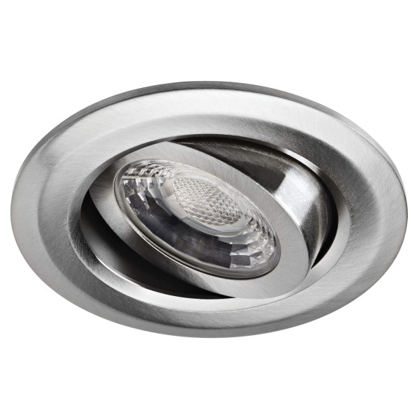 Dl cover - encastré ip20/65, recouvrable, nickel, led intég. 6w 54° 4000k 480lm