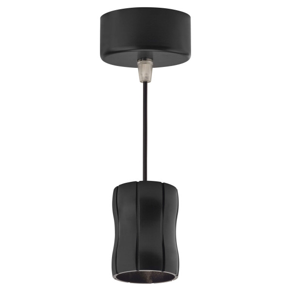 Mini curves - suspension, alu noir, led intég. 4,8w 3000k 400lm