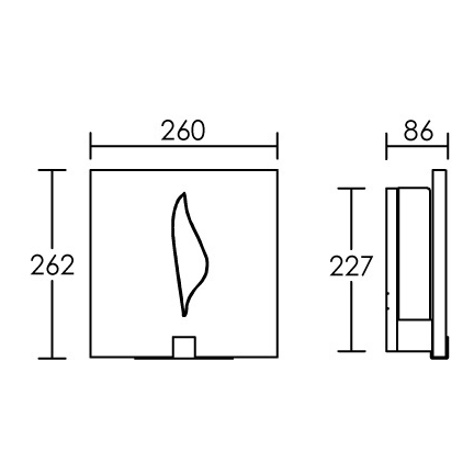 Appl. flamme led 3x1,2w/3000k