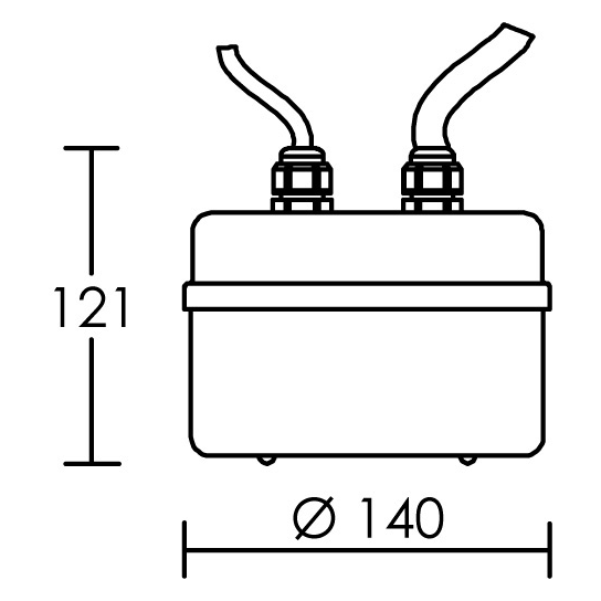 Transfo tj300va ip66 cable 2m