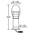 Borne neway 45 graphite e27