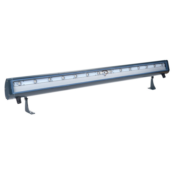 Zuro -applique ext. ip65 ik07 basc., gris foncé led intégré 18w 3000k 1330lm