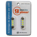 Lot de 2 lampes led navettes blanches pour interphone - Golmar Bitron Video