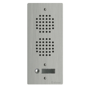 Platine aluminium haut-risque audio 1 rangée 1 bouton