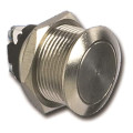 Bouton poussoir inox no (diamètre 18 mm)