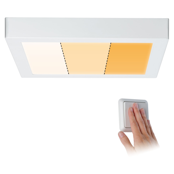 Carpo panneau led warmdim 300x300mm 16w blanc mat 230v métal