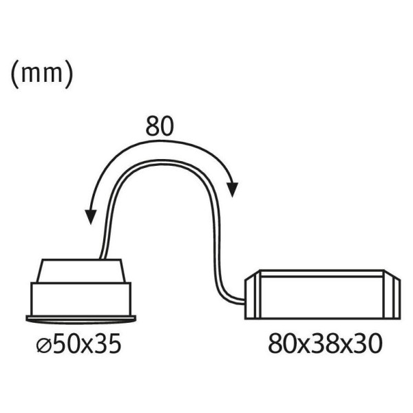 Led coin zigbee gradable 6w 2700k 230v 51mm