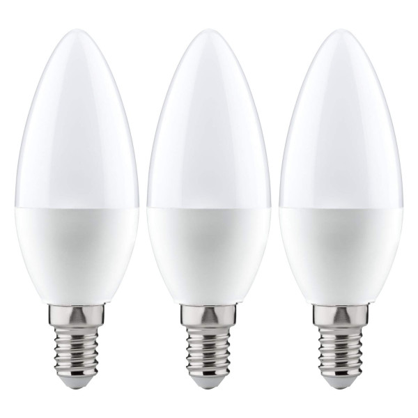 Paulmann Ampoule LED pack de 3 bougie 5,5w 470lm E14  2700k Opale