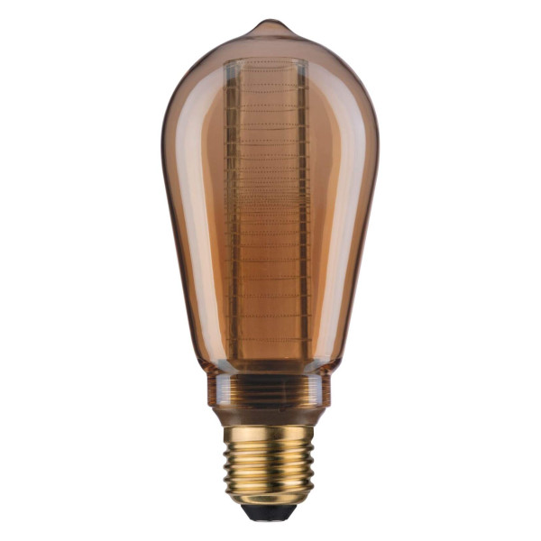 Led st64 ampoule int spirale 200lm e27 doré 1800k