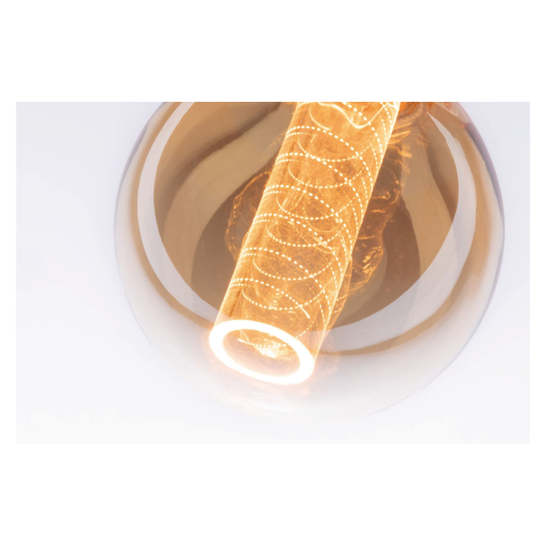 Led g95 ampoule int spirale 200lm e27 doré 1800k