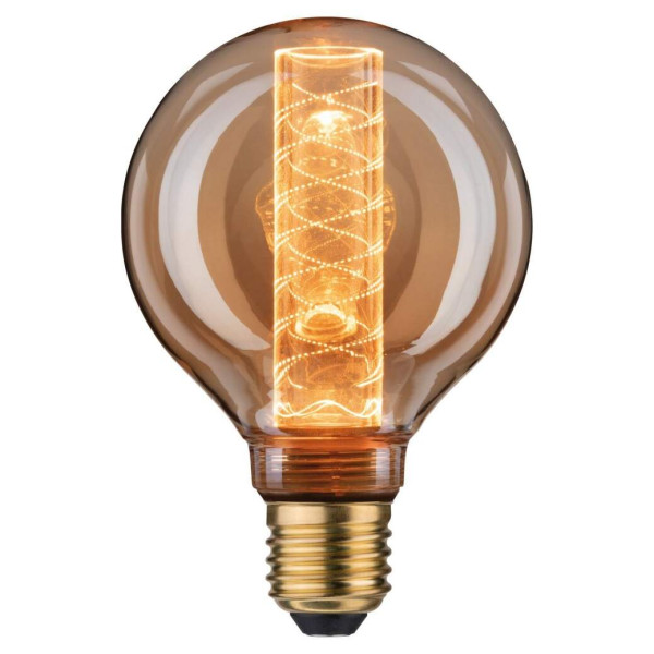 Led g95 ampoule int spirale 200lm e27 doré 1800k