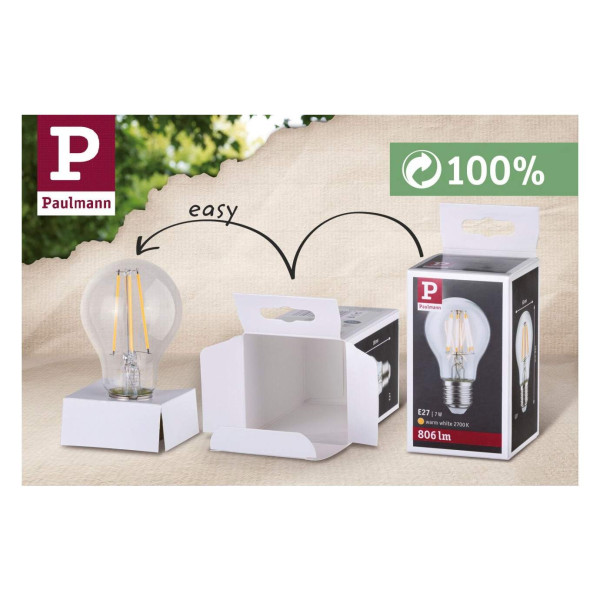 Led à filam sphérique 806lm e27 2700k 6,5w dépoli 230v