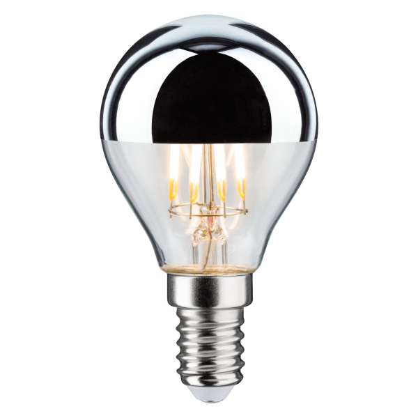 Led sphérique calotte réflecteur 440lm e14 2700k 4,8w 230v argent gradable