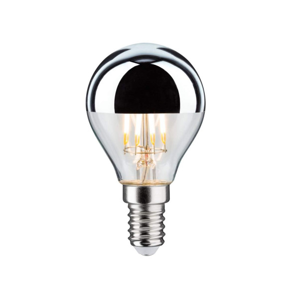 Led sphérique calotte réflecteur 440lm e14 2700k 4,8w 230v argent gradable