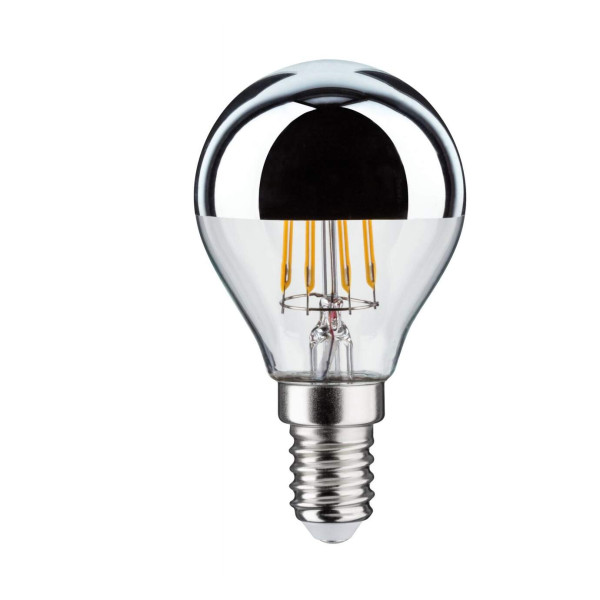 Led sphérique calotte réflecteur 440lm e14 2700k 4,8w 230v argent gradable