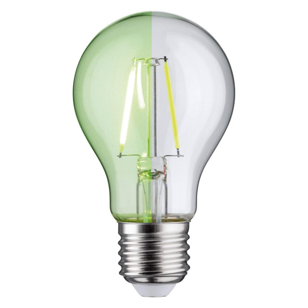 Ampoule Led filament vert standard 1w e27 verre clair 230v