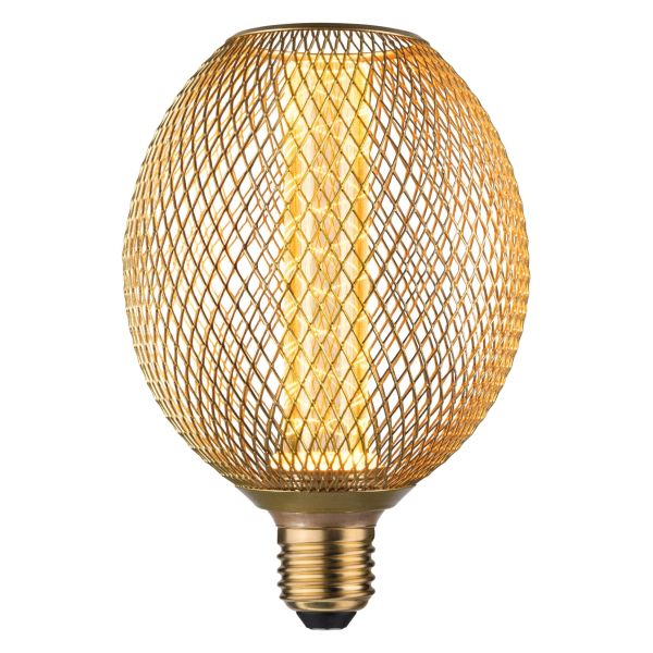 Globe led metallic glow laiton spiral e27 200 lm 4,2 w 1800 k 230 v