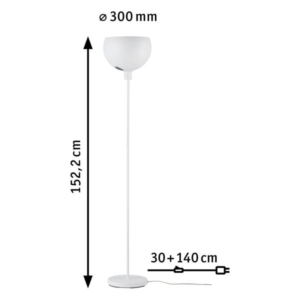 Paulmann lampadaire gambia max.1x60w bl