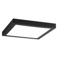 Pan led wallceiling abia 300x300mm 22w noir mat 230v plastique