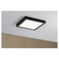 Pan led wallceiling abia 300x300mm 22w noir mat 230v plastique