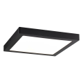 Pan led wallceiling abia 300x300mm 22w noir mat 230v plastique