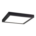 Pan led wallceiling abia 300x300mm 22w noir mat 230v plastique