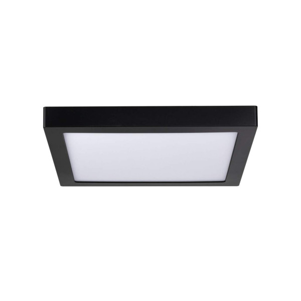 Pan led wallceiling abia 300x300mm 22w noir mat 230v plastique