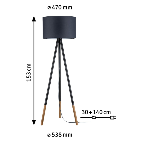 Paulmann neordic rurik lampadaire max 1