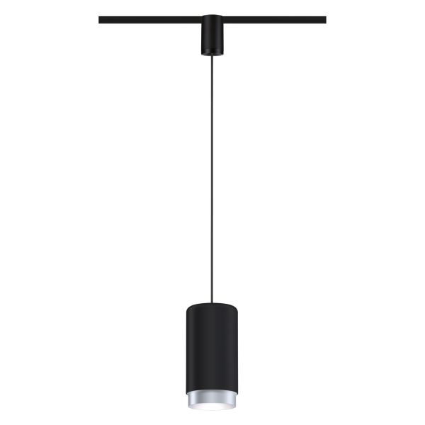 Suspension paulmann urail corus max.1x50w e27 noir dépoli 230v métal - 95402