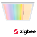 Applique amaris zb panneau led rgbw 600x600mm 39w blanc dépoli 230v métal