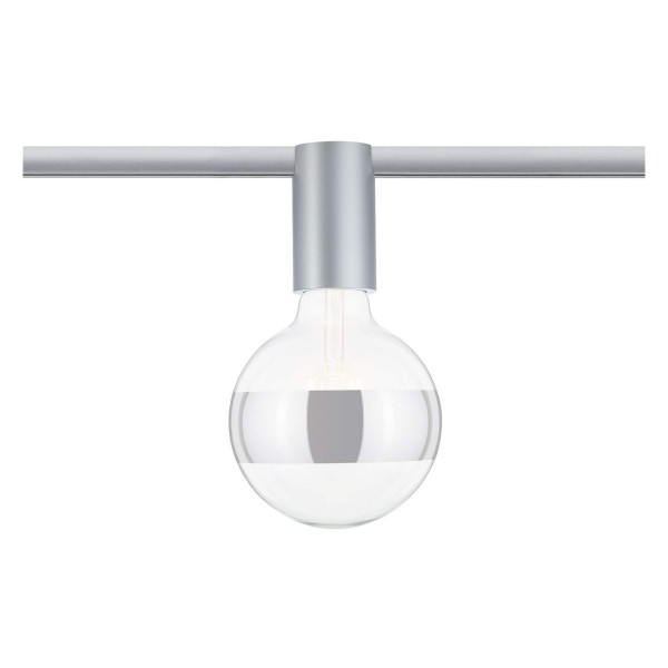 Urail ceiling socket max1x20w e27 chrome dépoli 230v métal