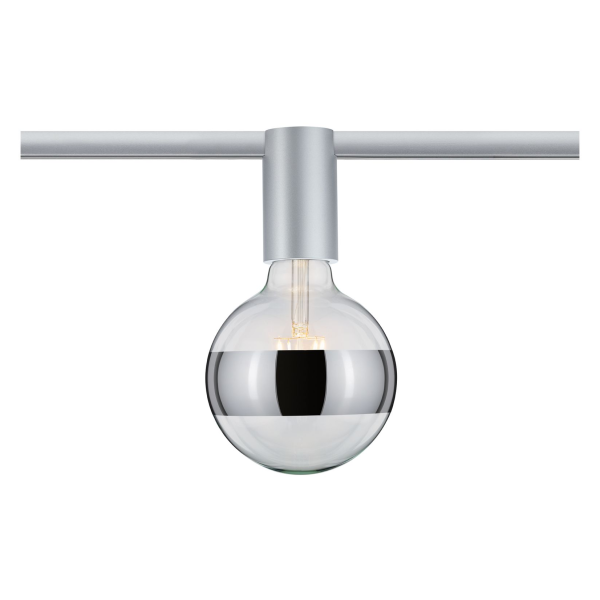 Urail ceiling socket max1x20w e27 chrome dépoli 230v métal