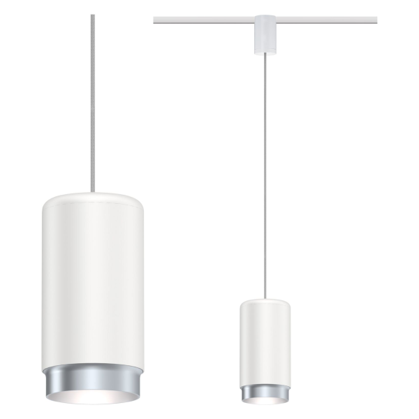 Suspension paulmann urail corus max.1x50w e27 blanc 230v métal - 95401