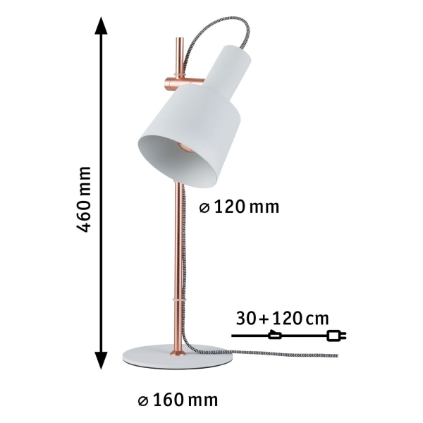 Paulmann neordic haldar lampe de table