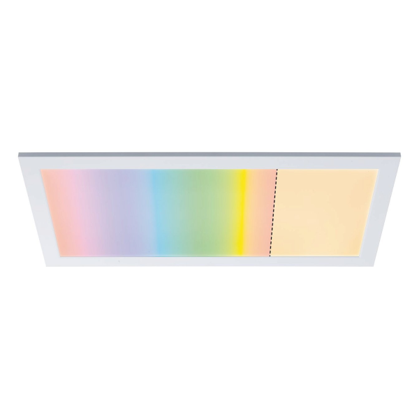 Applique amaris zb panneau led rgbw 600x300mm 22w blanc dépoli 230v métal