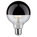 Led g95 calotte réflectrice 600lm e27 2700k 6,5w 230v noir chrome gradable