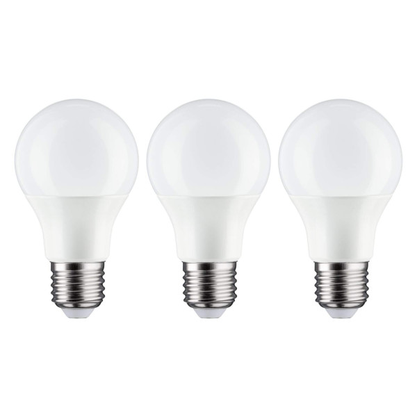 Ampoule Led pack de 3 standard 8w 806lm E27 230v 2700k Opale