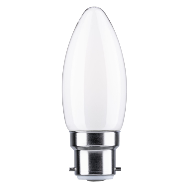 Led b22d bougie 470lm 4000k 4,7w opal 230v