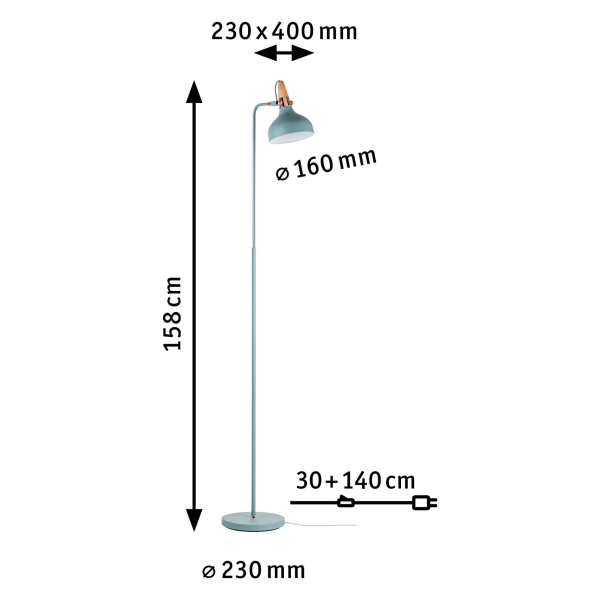 Paulmann neordic juna lampadaire max 1x