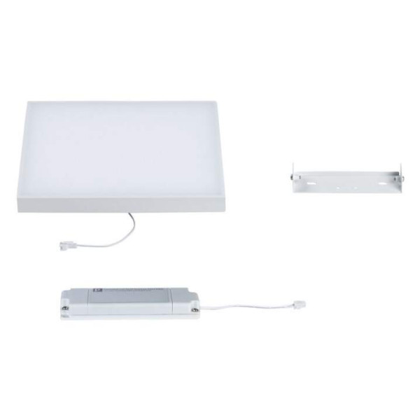 Panneau led velora gra 225x 225mm 12w blanc dépoli 230v métal