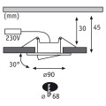 Paulmann kit enc calla bbc/ip65 grad ro