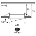 Paulmann kit enc nova coin rond orienta