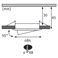 Paulmann kit enc nova coin rond orienta