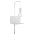 Applique + tablette calvani max 1x40w e27 blanc 230v métal