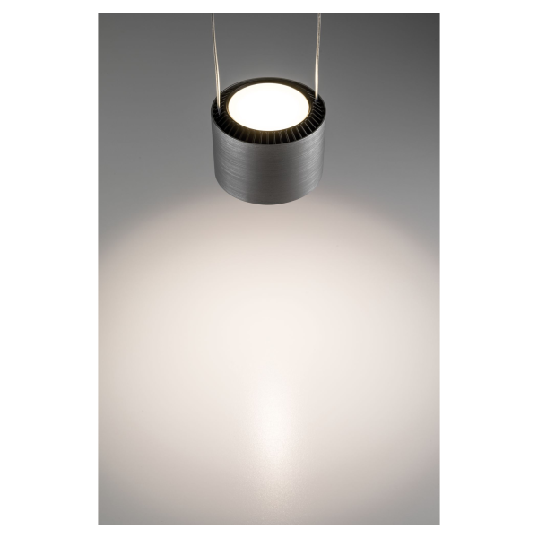 Suspension aldan ii grd led 1x__w noir/alu brossé 230v aluminium