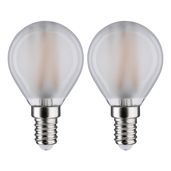 Led fil sphérique x2 470lm e14 2700k dépoli 4,5w 230w