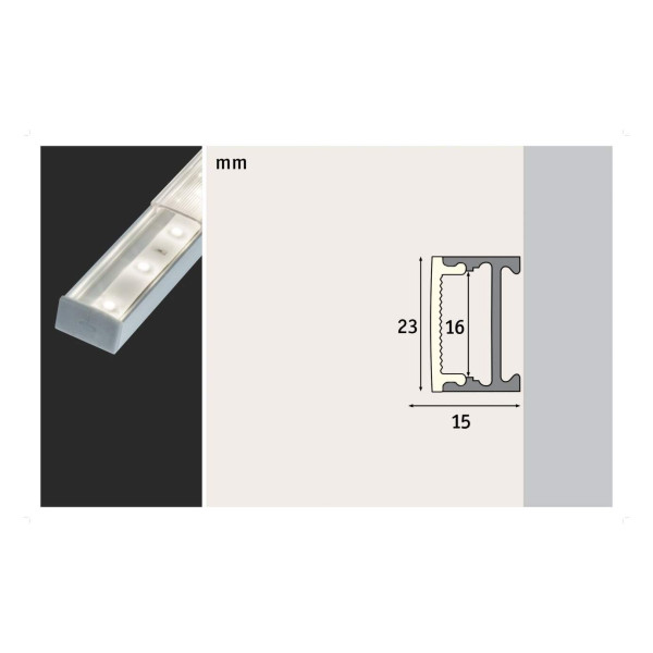 Paulmann function square profilé diffus