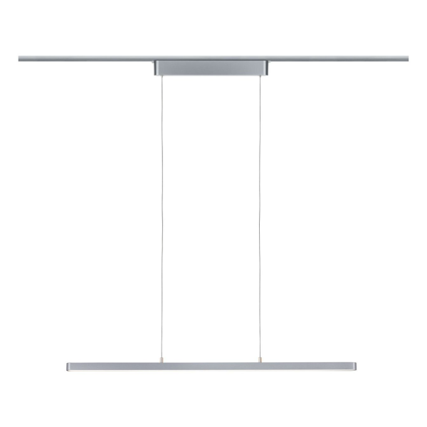 Suspension paulmann lento urail 1x42w chrome mat 230v métal gradable - 95375