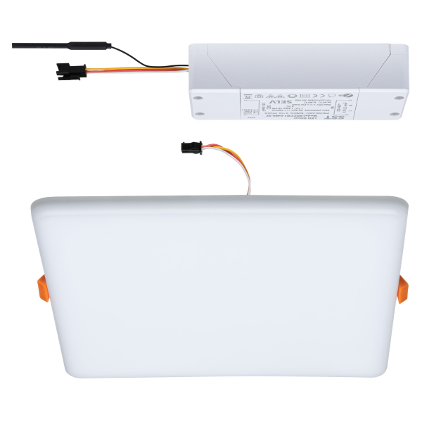 Panneau encastré paulmann veluna varifit ip44 17w tunew zigbee 215x215mm étique - 95385